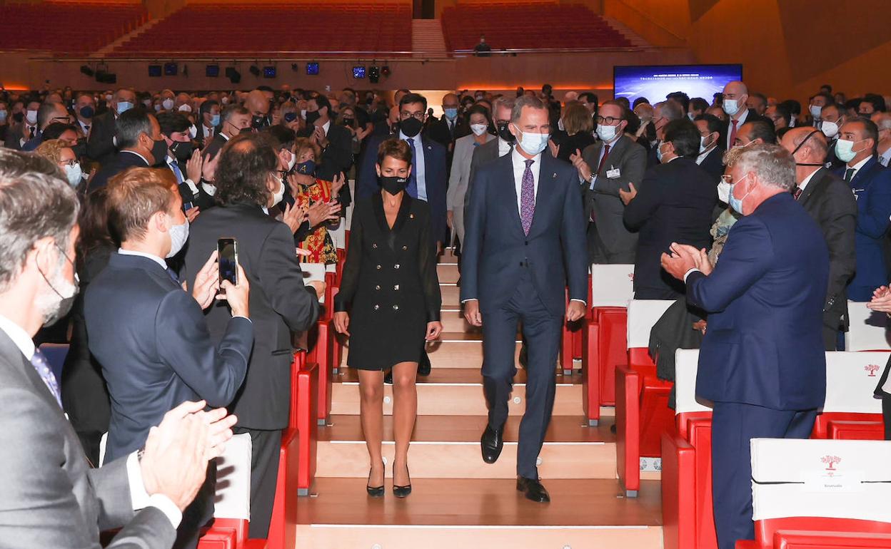 El rey Felipe VI durante la inauguración del congreso celebrado el año pasado en Pamplona. 