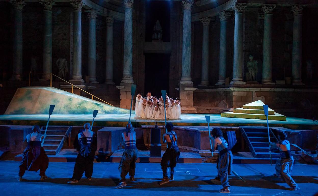 Una obra representada en el Festival de Teatro de Mérida.