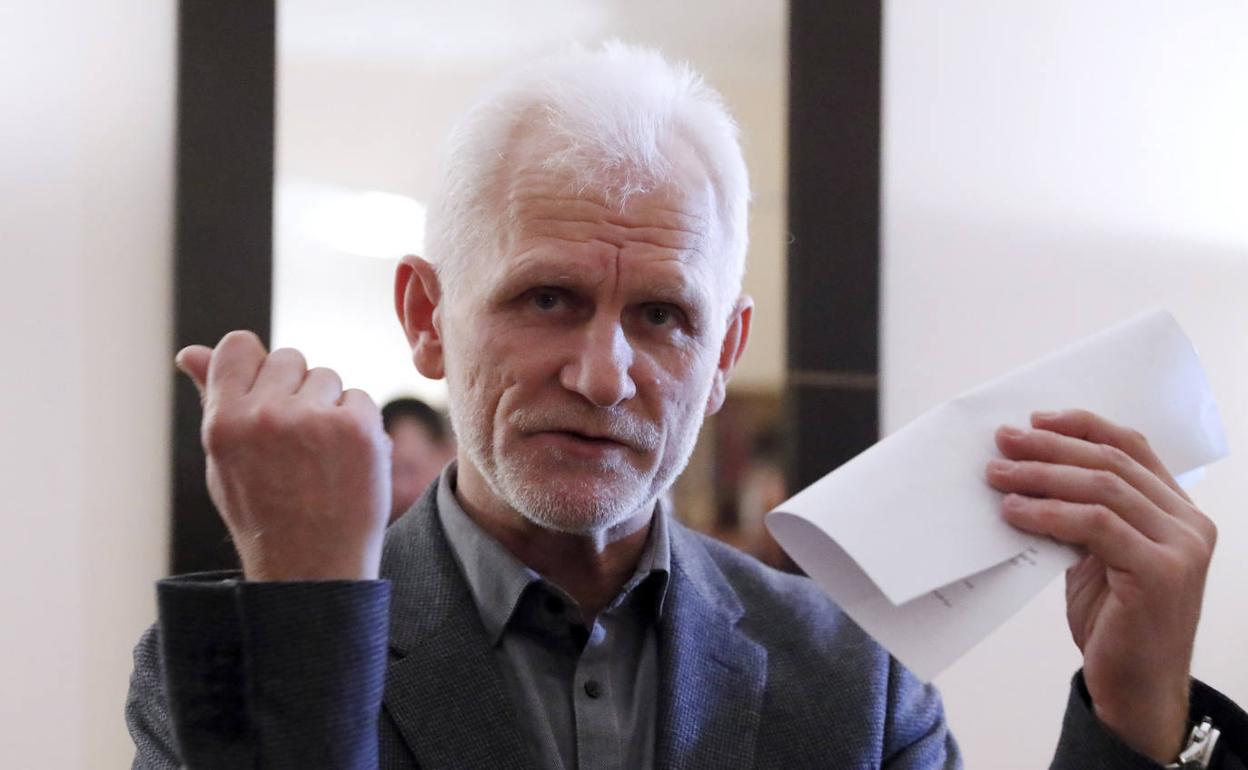 El activista bielorruso Ales Bialiatski. 