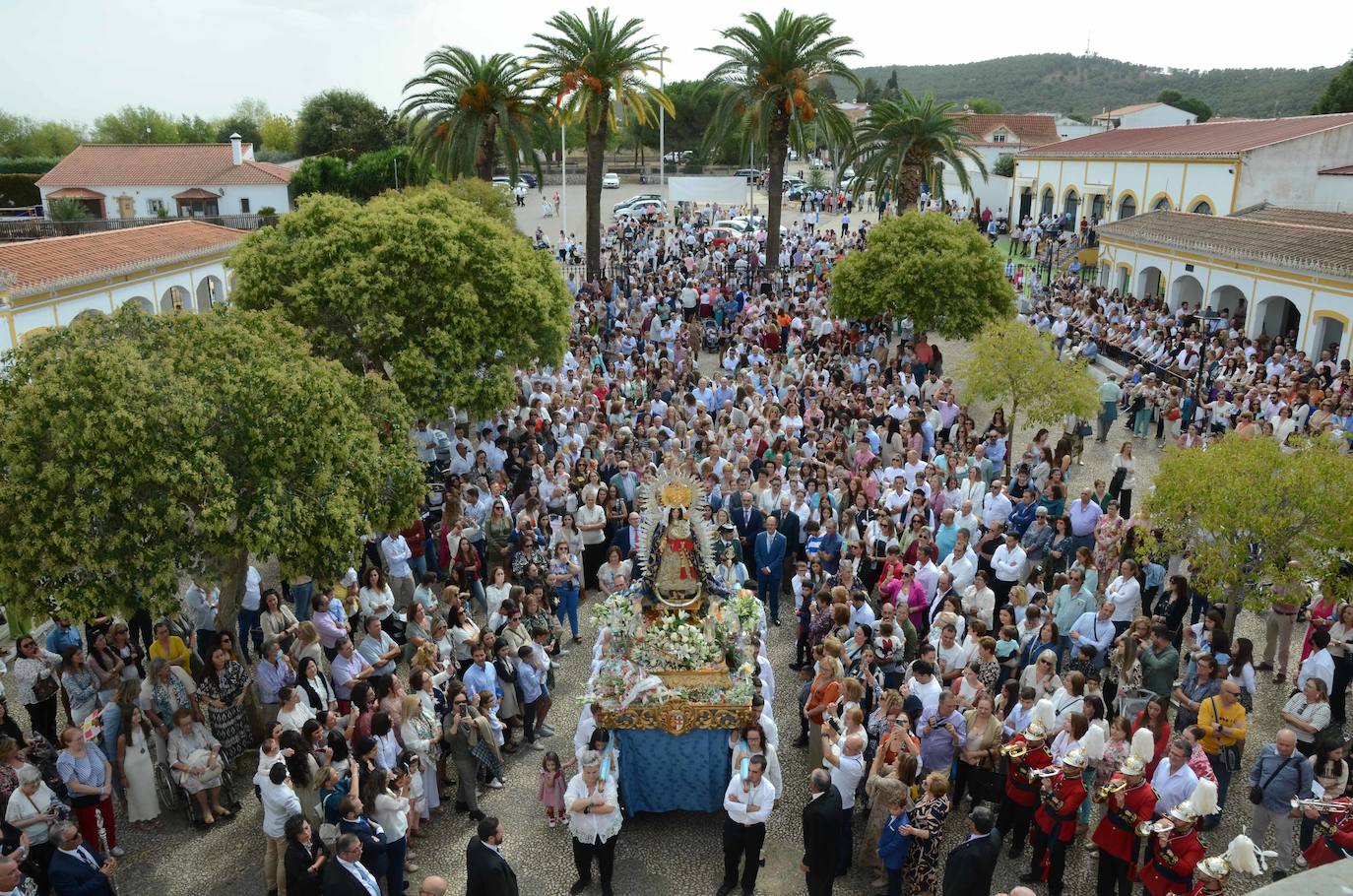 Fotos: Multitudinaria despedida a la Virgen de la Estrella en Los Santos