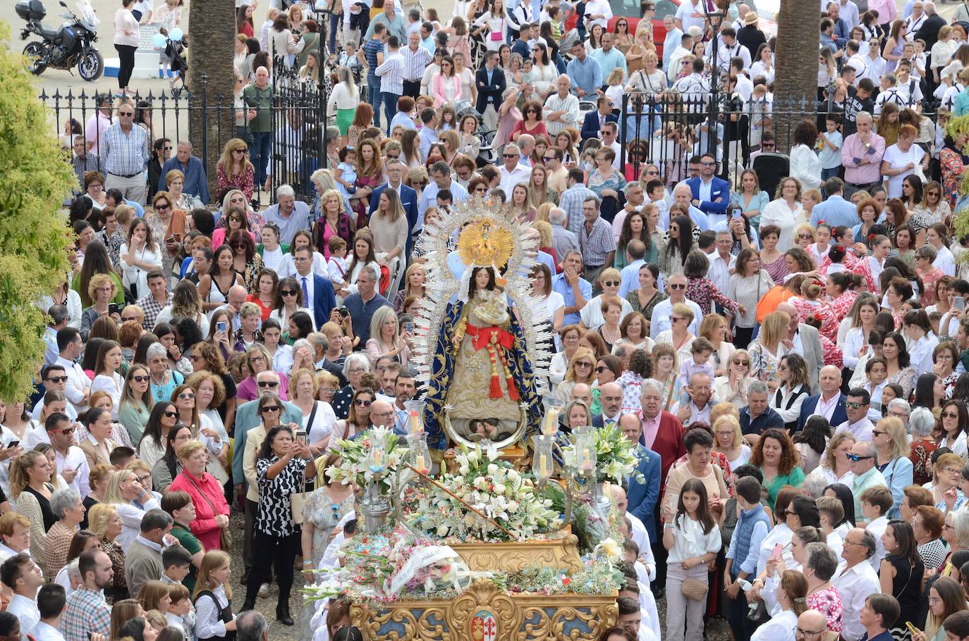 Fotos: Multitudinaria despedida a la Virgen de la Estrella en Los Santos