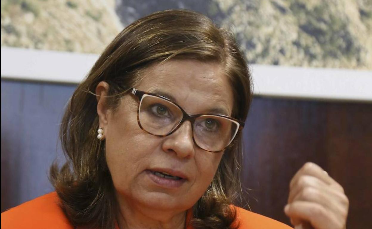 Pilar Blanco-Morales, en su despacho en el edificio administrativo de Morerías. 