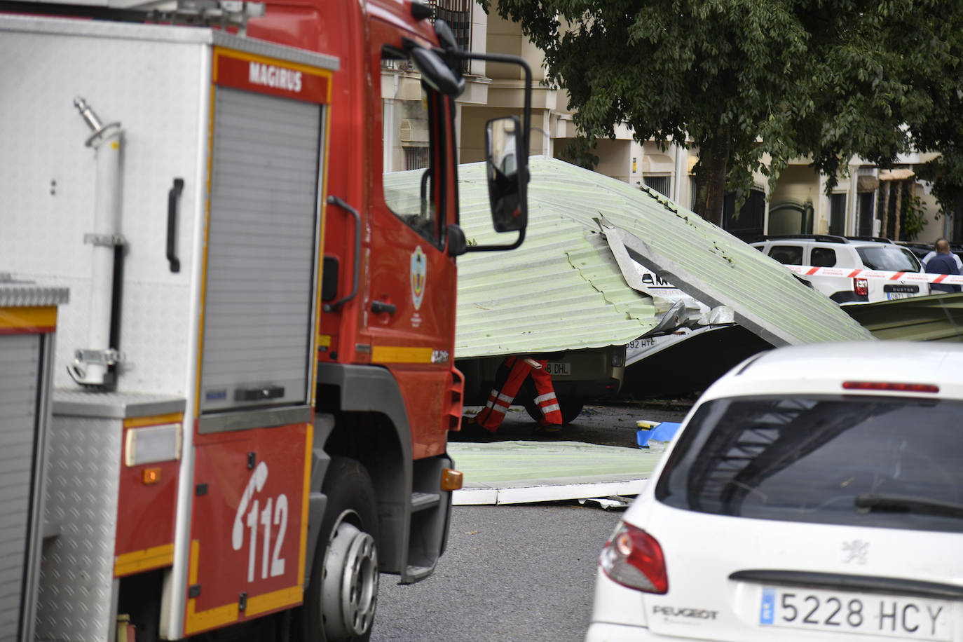 Fotos: La borrasca Béatrice causa desperfectos en Badajoz