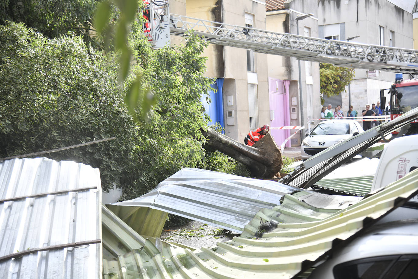 Fotos: La borrasca Béatrice causa desperfectos en Badajoz