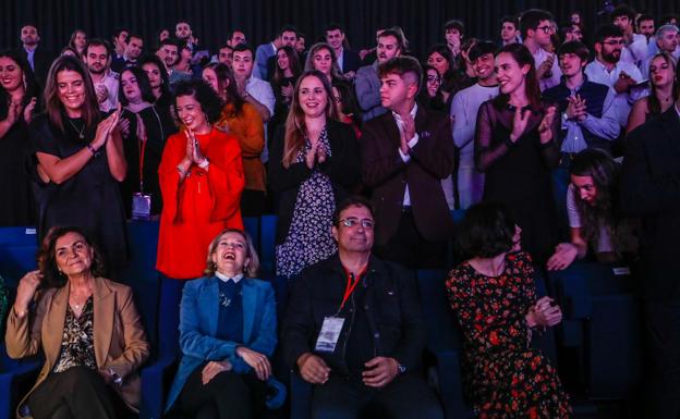 Un momento de la entrega de premios Margarita Nelken en Badajoz.