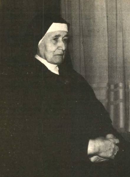 Sor Clara en 1976, con 83 años. 