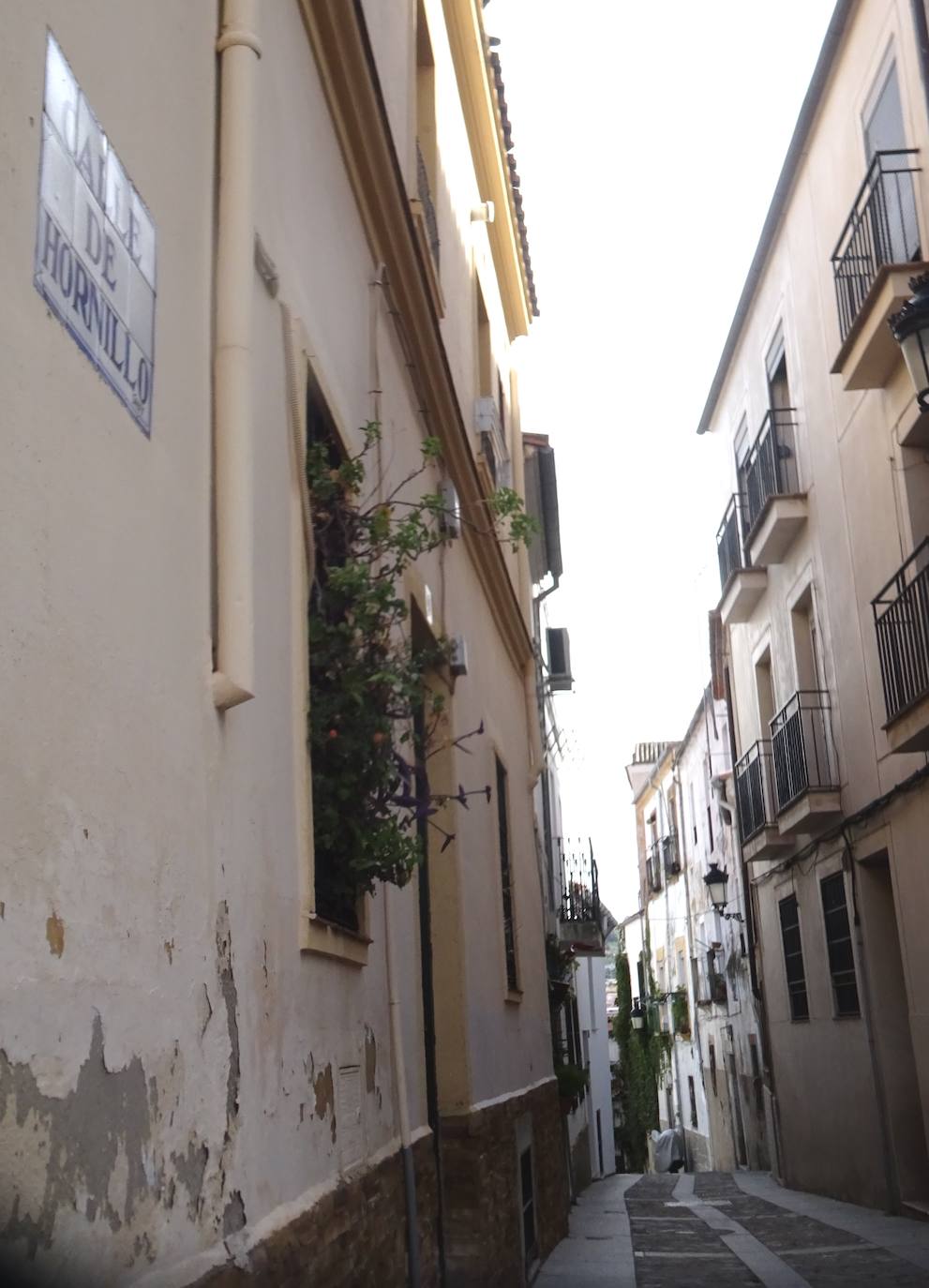 Calle Hornillo que comunica la Plazuela del Socorro con la calle Caleros.