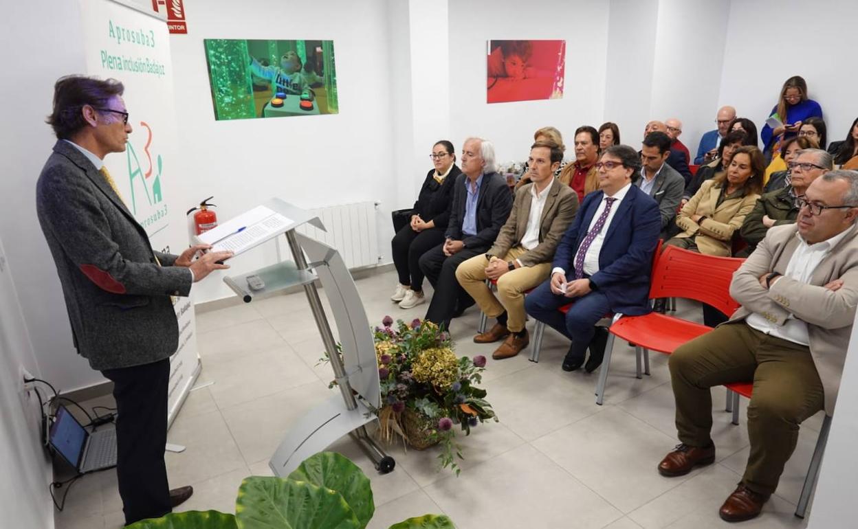 El presidente de Plena Inclusión Badajoz, Alejandro Muguir, inaugura la sede este sábado por la mañana. 