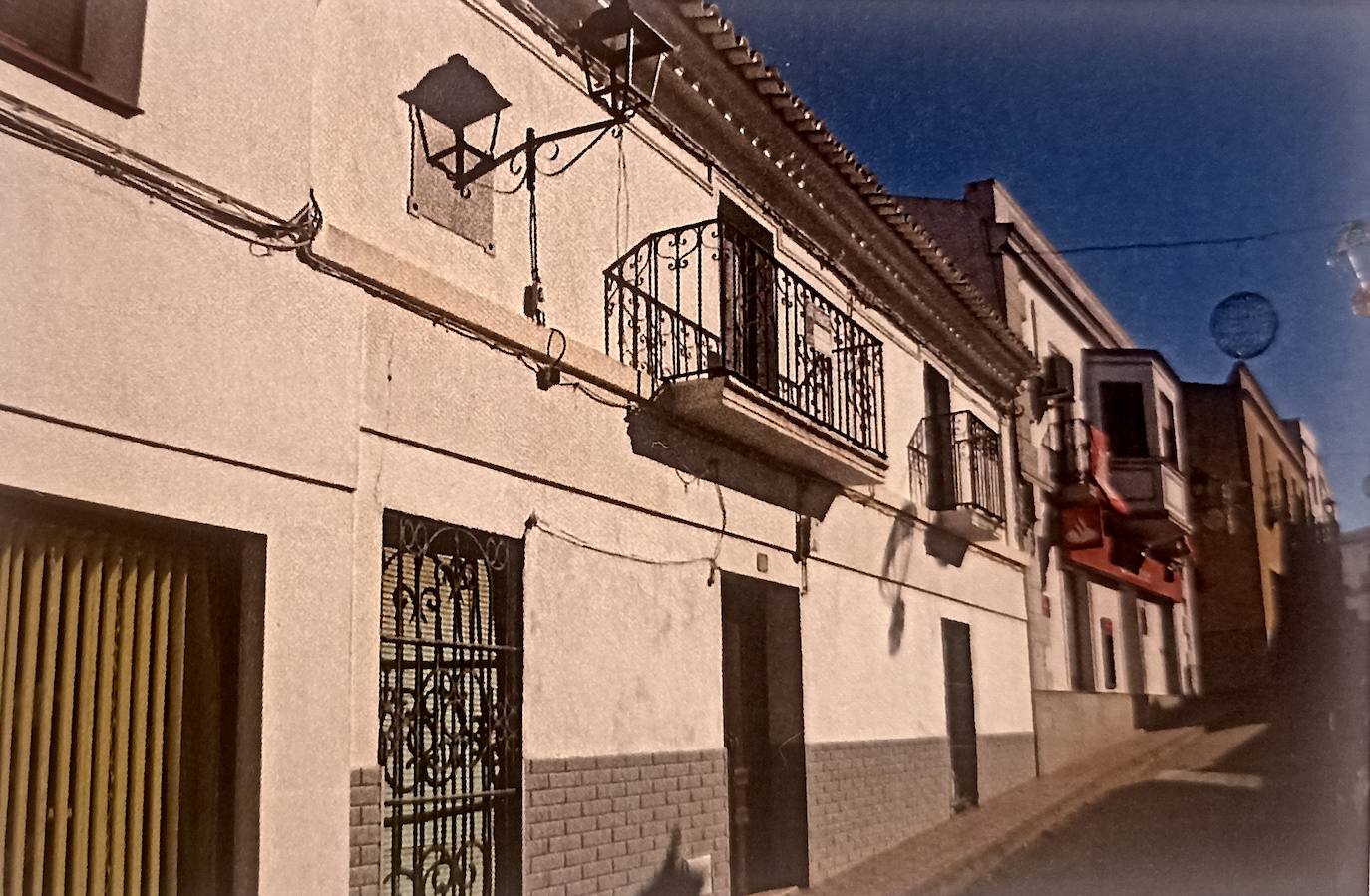 Casa en la que nació Juan Muñoz Chaves en Bienvenida (Badajoz).