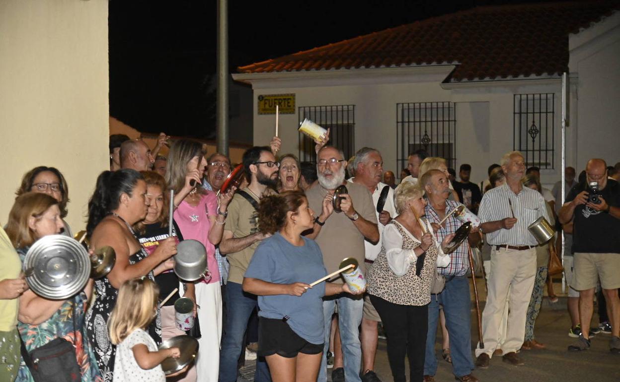 Concentración el 21 de septiembre que echó a unos ockupas en la calle Altozano. 