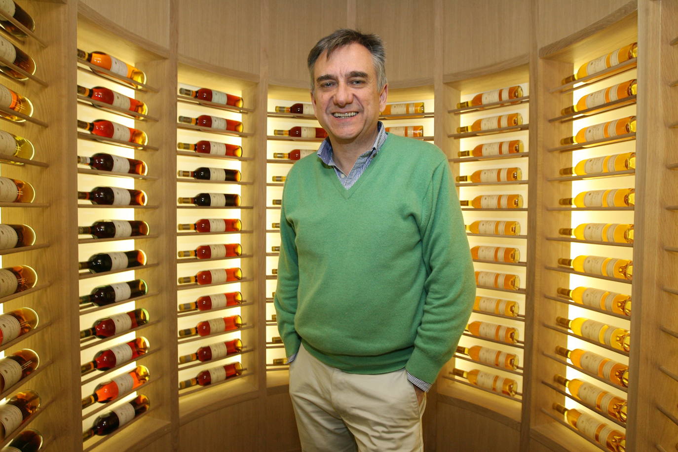 José Polo en la icónica bodega del Hotel Atrio en 2012.