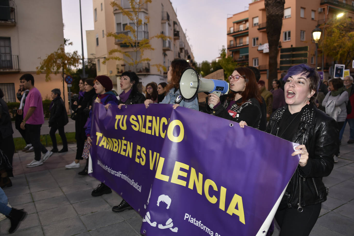 Manifestación del 25N en Badajoz. 