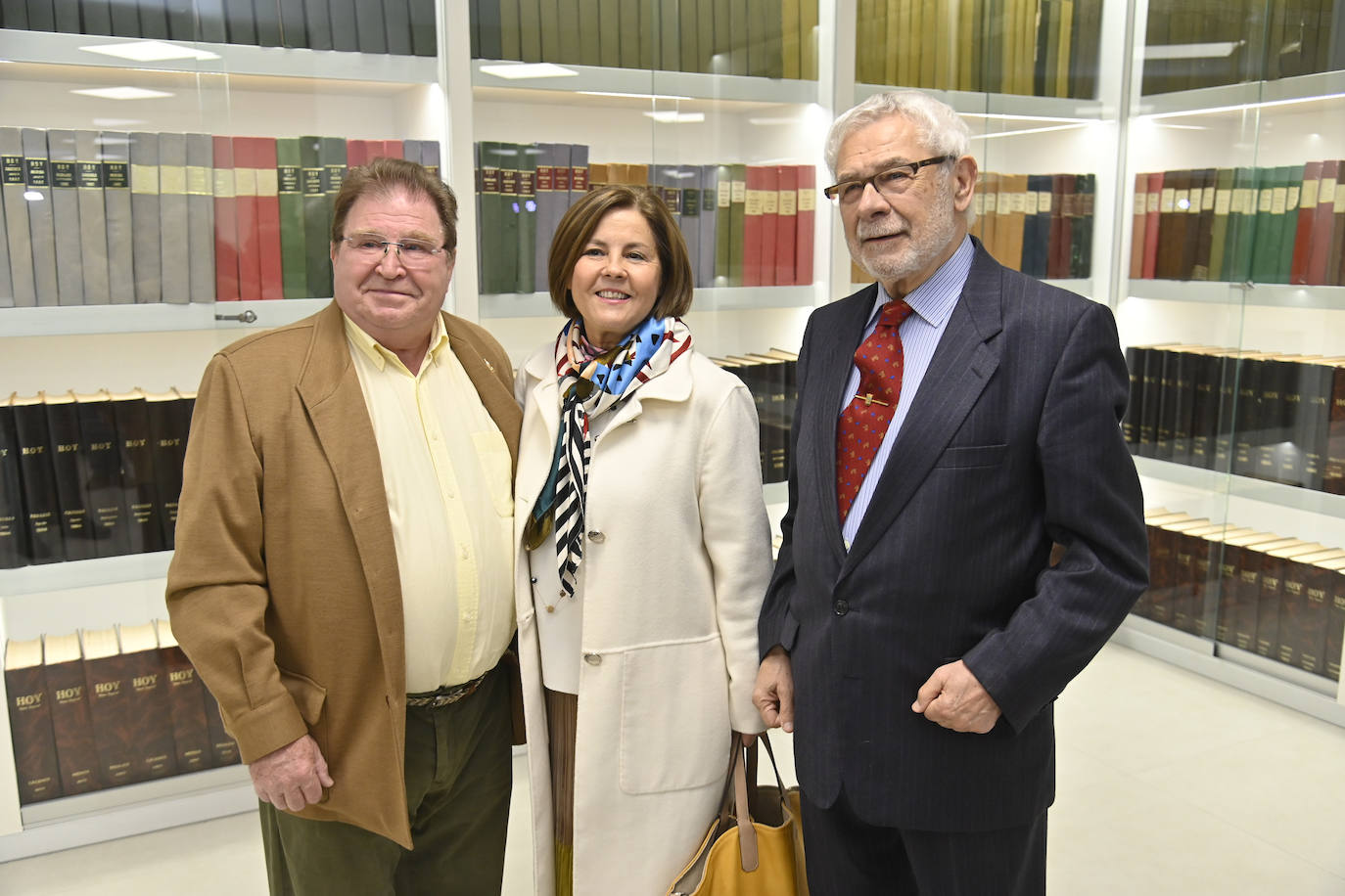 Julián Leal, Manuela Martín y Alberto González.