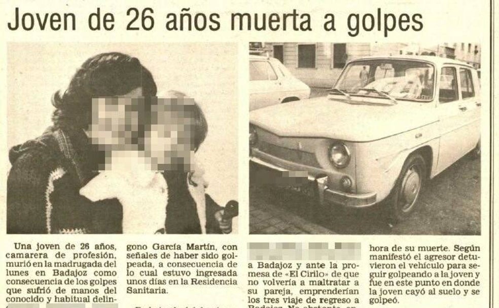Noticia sobre el homicidio.