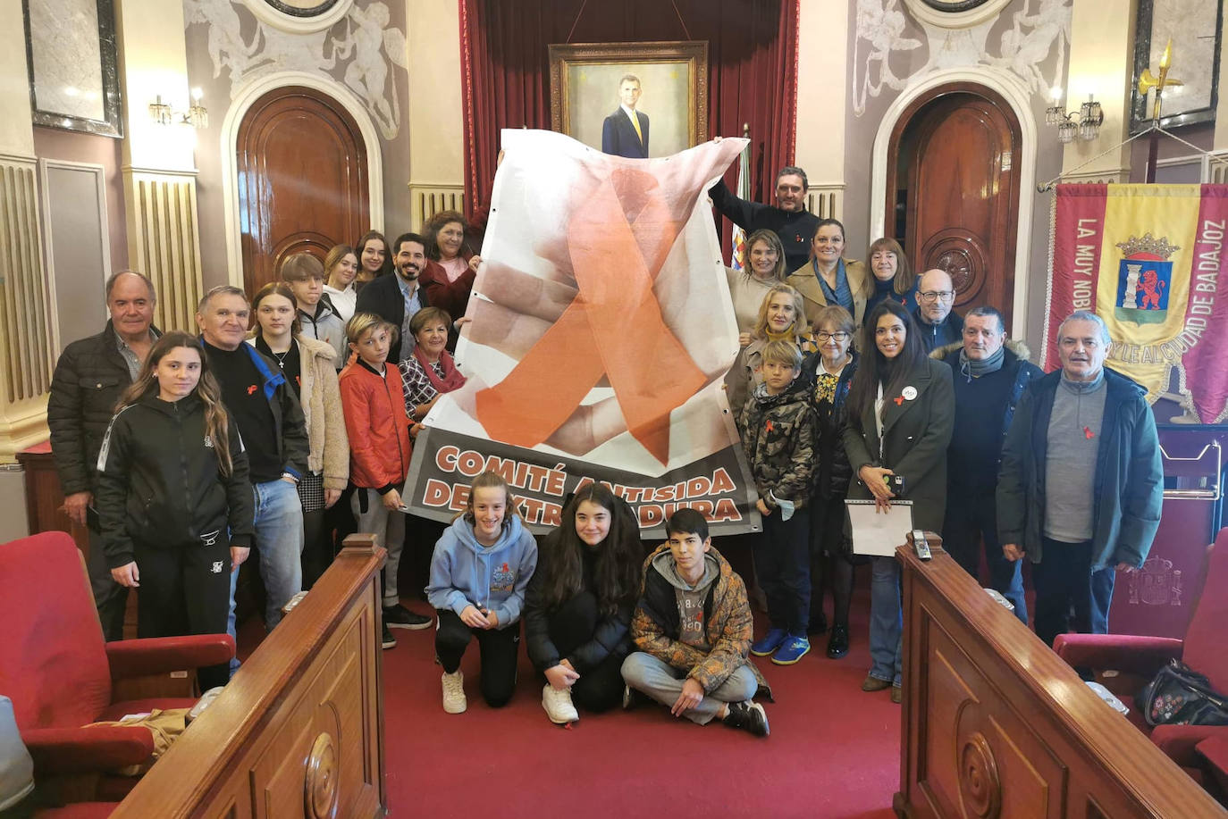 Acto por el Día de la Lucha contra el SIDA.