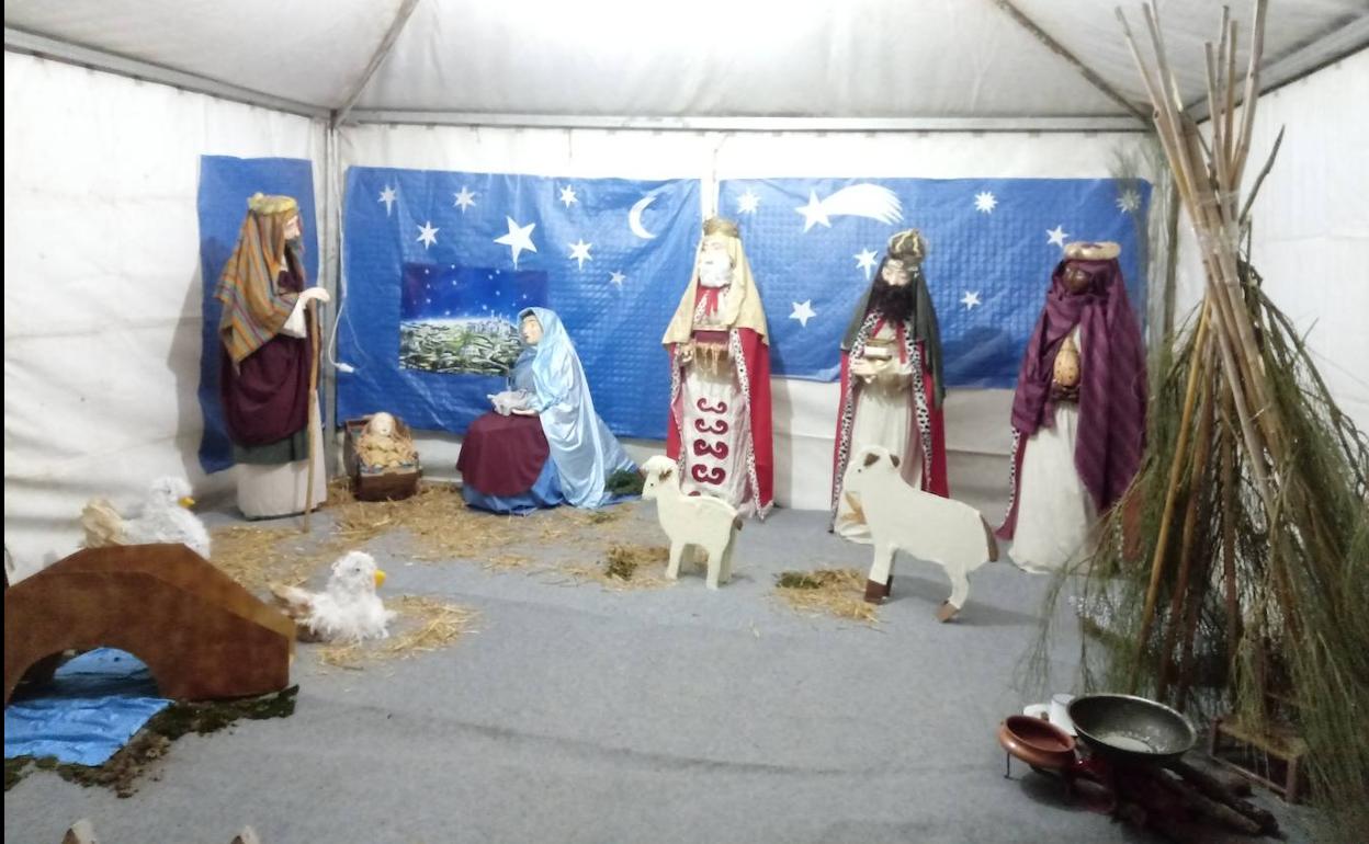 Belén Monumental de la Asociación 'Amanecer', el pasado viernes 2 de diciembre. 