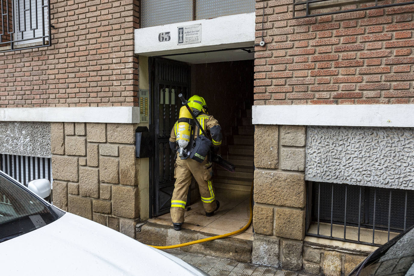Fotos: Incendio en una vivienda de Plasencia