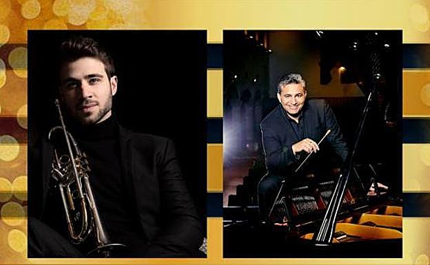 El dúo compuesto por el trompetista gallego Rubén Simeo y el pianista extremeño Antonio Luis Suárez, que ofrecerán el concierto navideño Serenade.