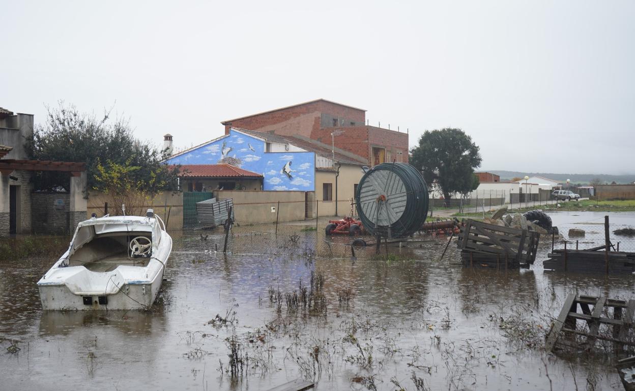 Inundación en Zarza de Granadilla. 