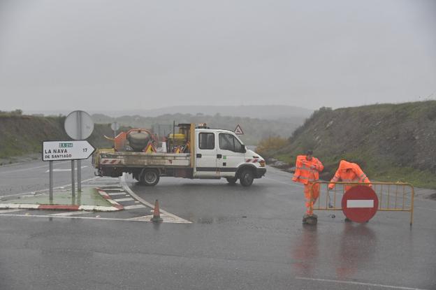 La borrasca Efraín desborda ríos, inunda casas y corta carreteras en Extremadura 