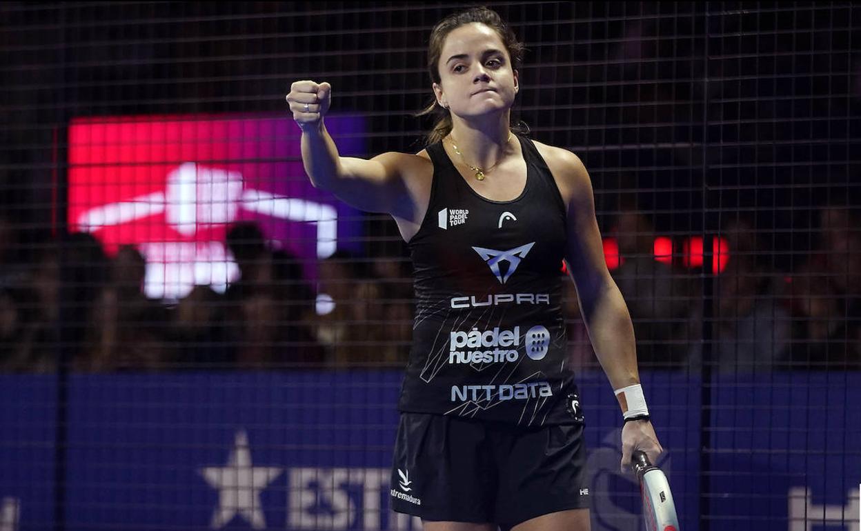 Paula Josemaría, durante la final disputada en Barcelona este domingo. 