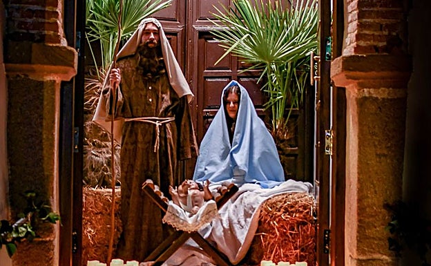 Escena del Belén Viviente de Azuaga, celebrado el sábado pasado. 
