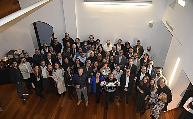 Copa de Navidad en Badajoz con los medios de comunicación. 