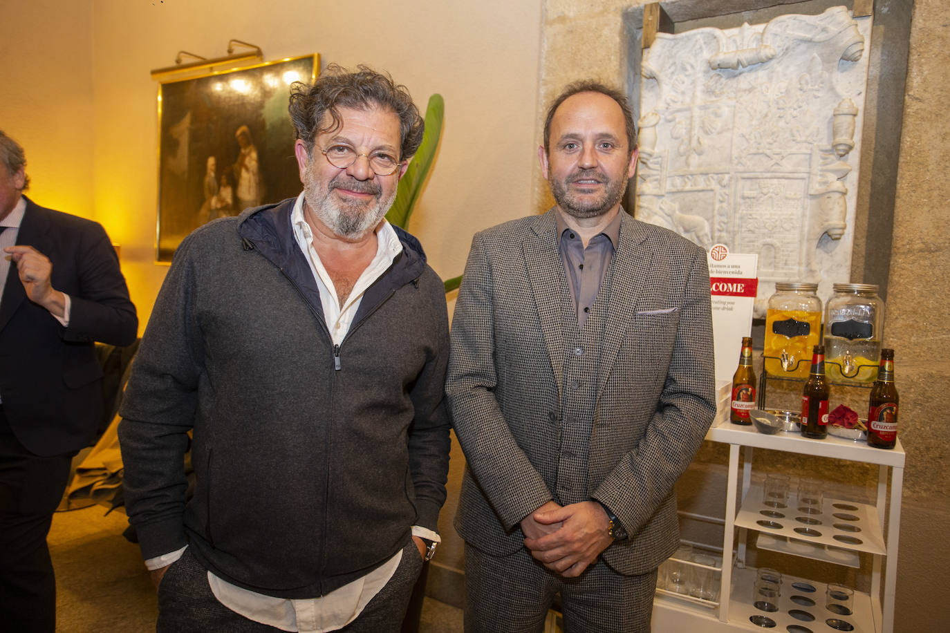 Manuel Maldonado y Juan Luis Muñoz, de la empresa de ibéricos Maldonado. 