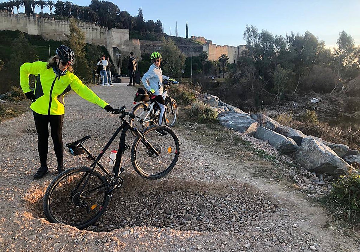 Las huellas de Efraín persisten junto al Guadiana