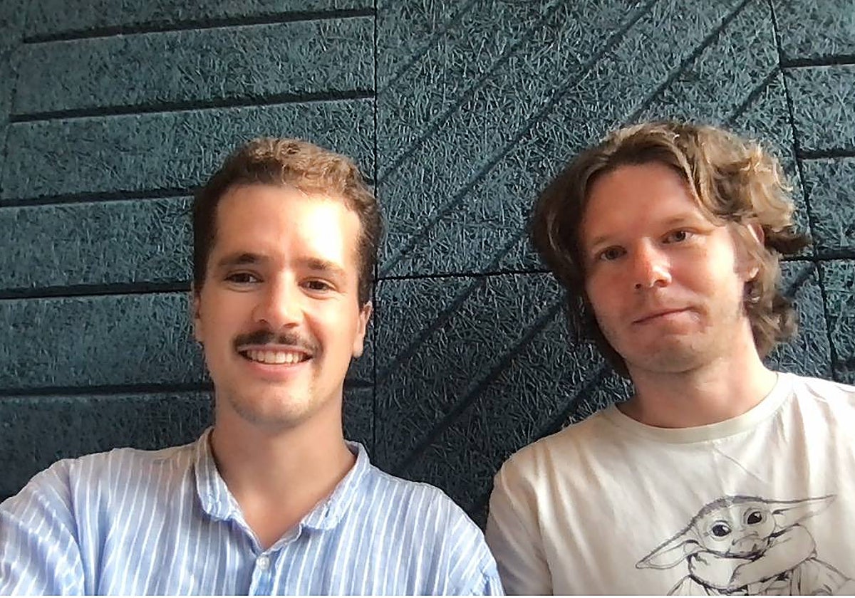 Los creadores de la aplicación Yendo: Jorge Vázquez, de Cáceres, y Taras Kulbachka, de Kiev.