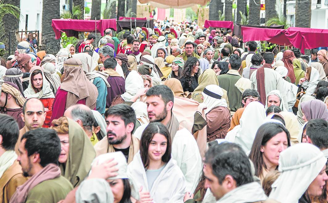 Ambiente del Mercado de Jerusalén.