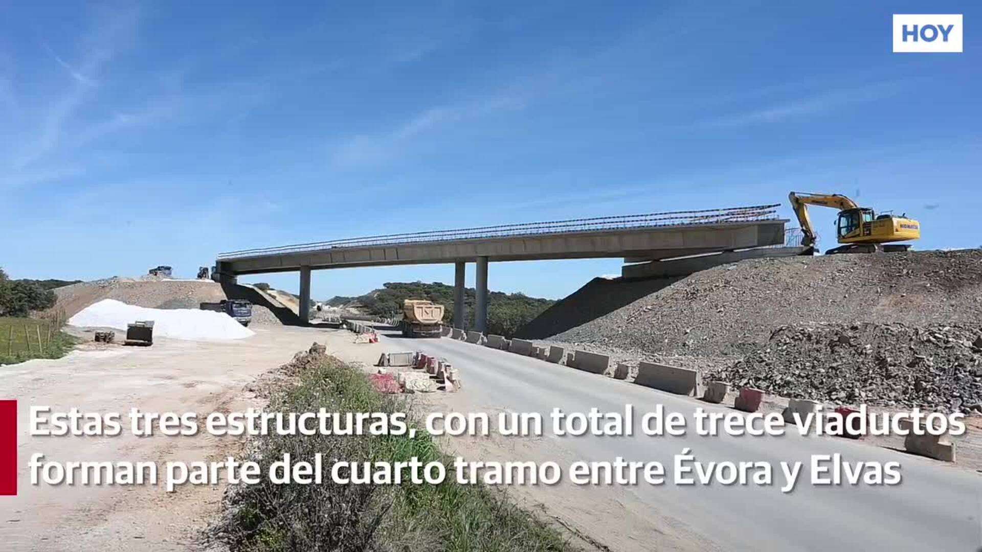 Las obras de la línea de ferrocarril Évora-Elvas se aproximan a la frontera con España