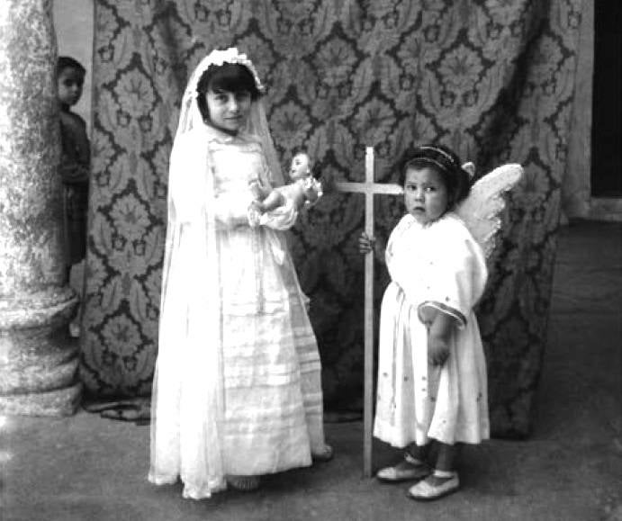 Fotografía de primera comunión.