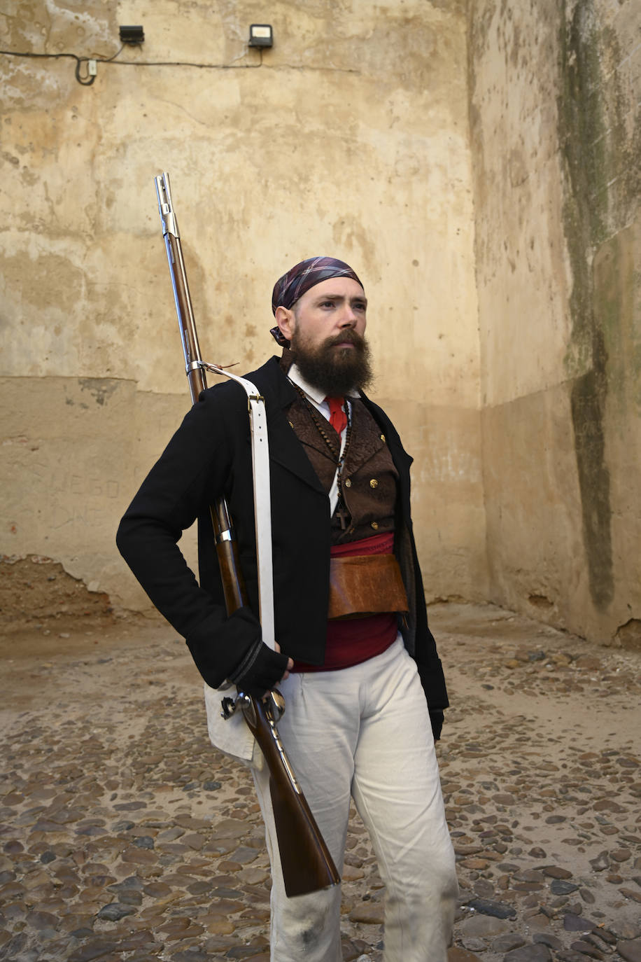 Un uniforme diferente al más visto este sábado en Badajoz.