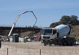 Así se ven las obras de la línea Évora-Elvas a una hora de Badajoz