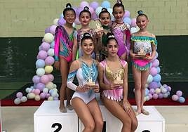 Deportistas de Calamonte tras el torneo.