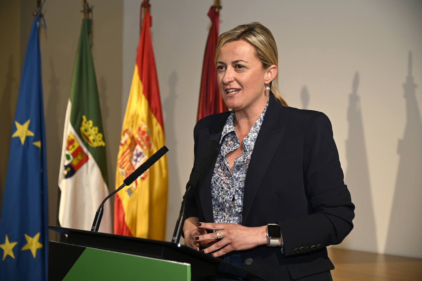 Blanca Martín Delgado, presidenta de la Asamlea de Exremadura