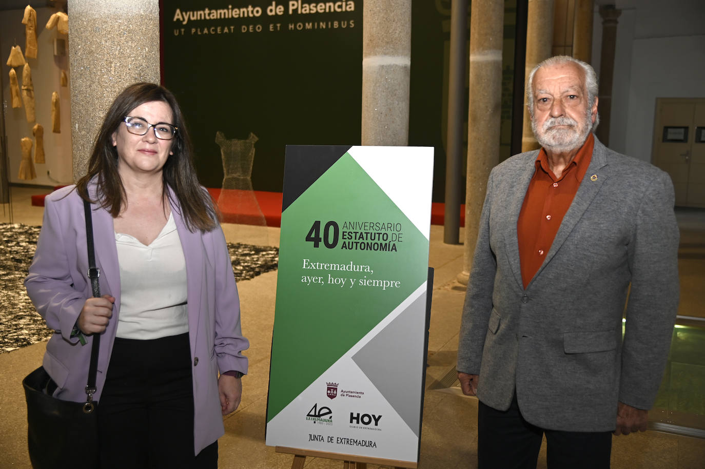 Francisco Valverde, presidente de Placeat y Mamen González, Círculo Empresarial Placentino 