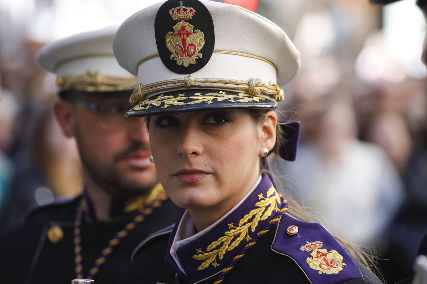 La música es una parte muy importante de las procesiones y en la de La Burrina han participado la banda infantil Cristo del Humilladero de Cáceres y la Agrupación Musical Virgen de la Misericordia de Cáceres.