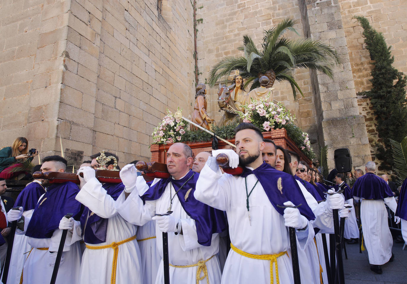 Procesión de La Burrina en Cáceres. 