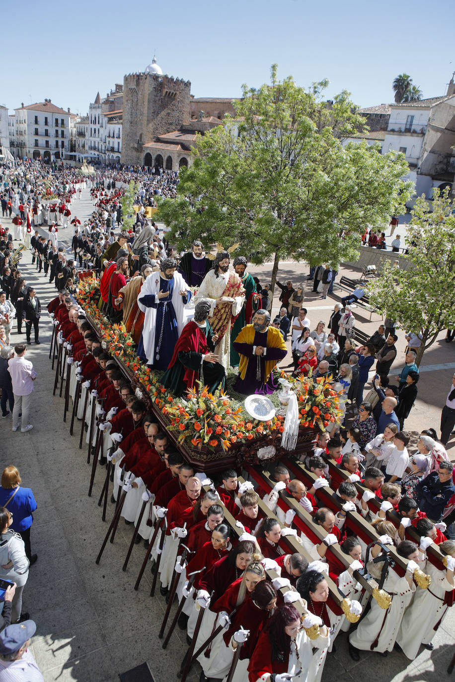 Procesión de la cofradía de la Sagrada Cena