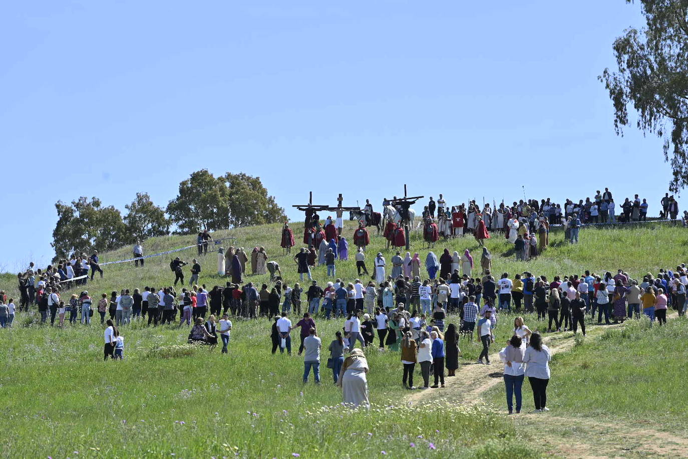 Fotos del Viacrucis del Cerro de Reyes, en Badajoz