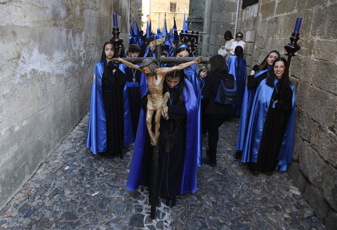 Pasos: Nuestro Padre Jesús de la Expiración de la Arguijuela y Nuestra Madre y Señora de Gracia y Esperanza. Cofradía: Ilustre Hermandad de Penitencia y Cofradía de Nazarenos de Nuestro Padre Jesús de la Expiración de la Arguijuela y Nuestra Madre y Señora de Gracia y Esperanza.