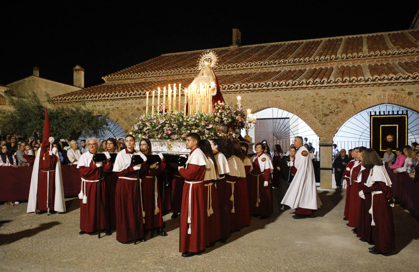 Cofradía: Pontificia y Real Cofradía del Espíritu Santo, Santísimo Cristo del Humilladero y Nuestra Señora de la Encarnación. Pasos: Señor de la Columna Santísimo Cristo del Humilladero Nuestra Señora de la Encarnación