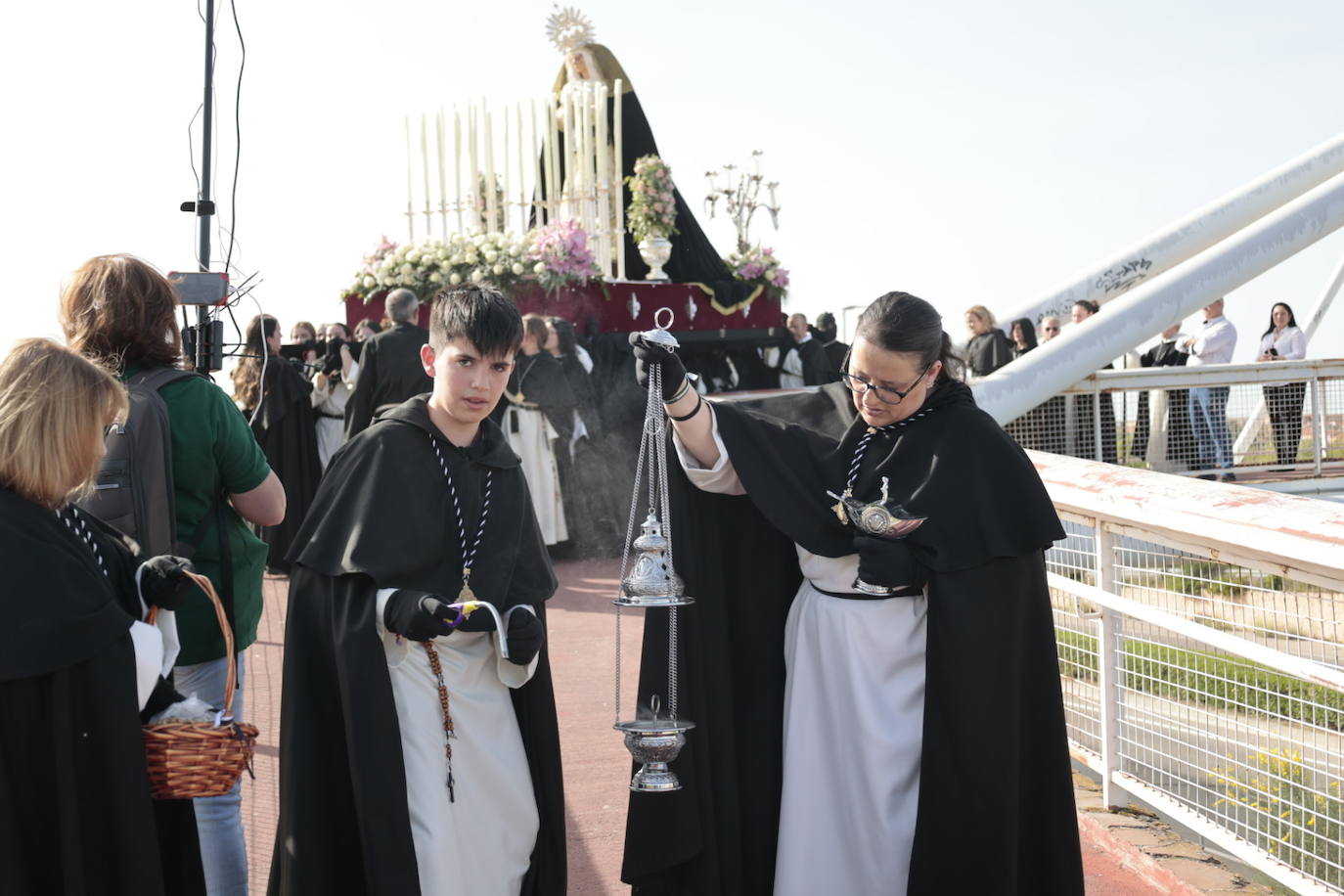 Procesión del Santísimo Cristo de la Victoria y Nuestra Señora del Rosario. Cofradía dominicana del Santísimo Cristo de la Victoria.