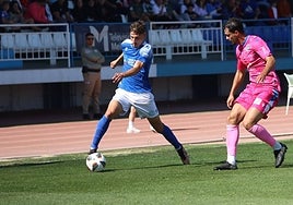 Lance del juego del Melilla-Coria disputado este sábado.