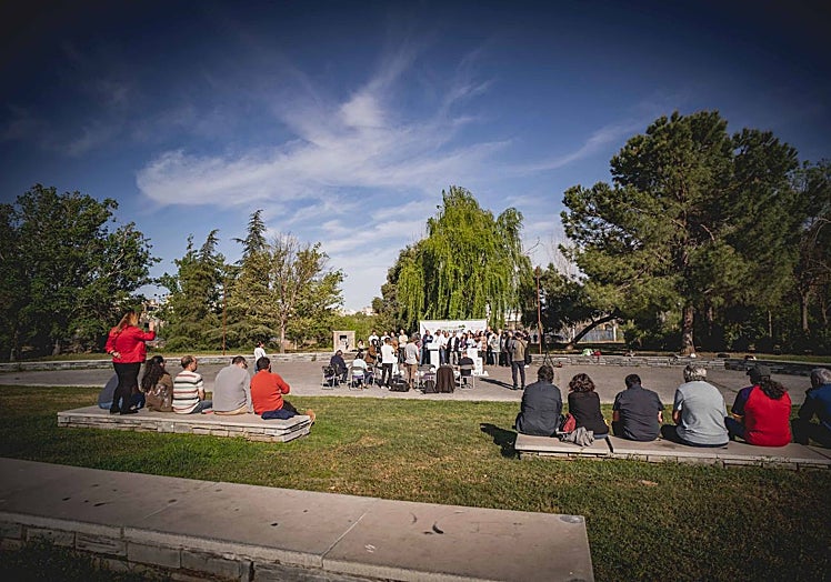 El acto ha sido esta tarde en el Parque de las Siete Sillas de Mérida.