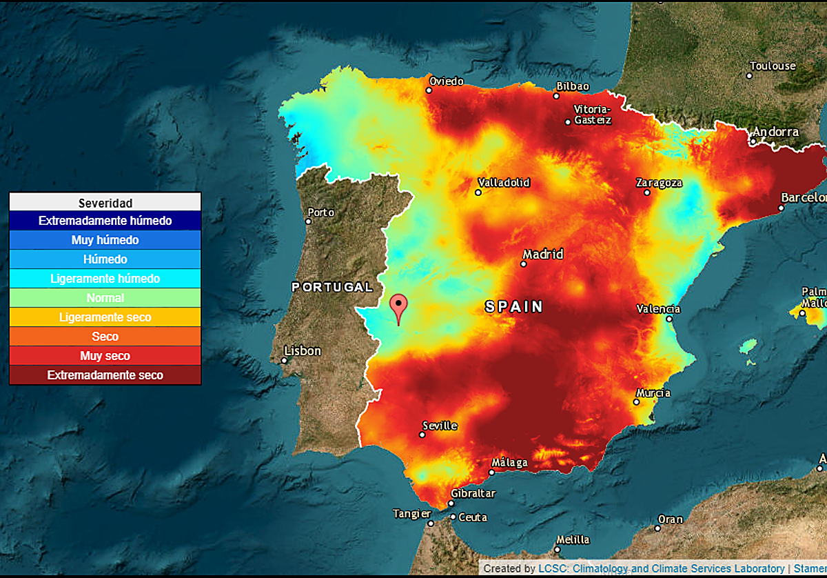 Monitor de sequía meteorológica en tiempo real del CSIC