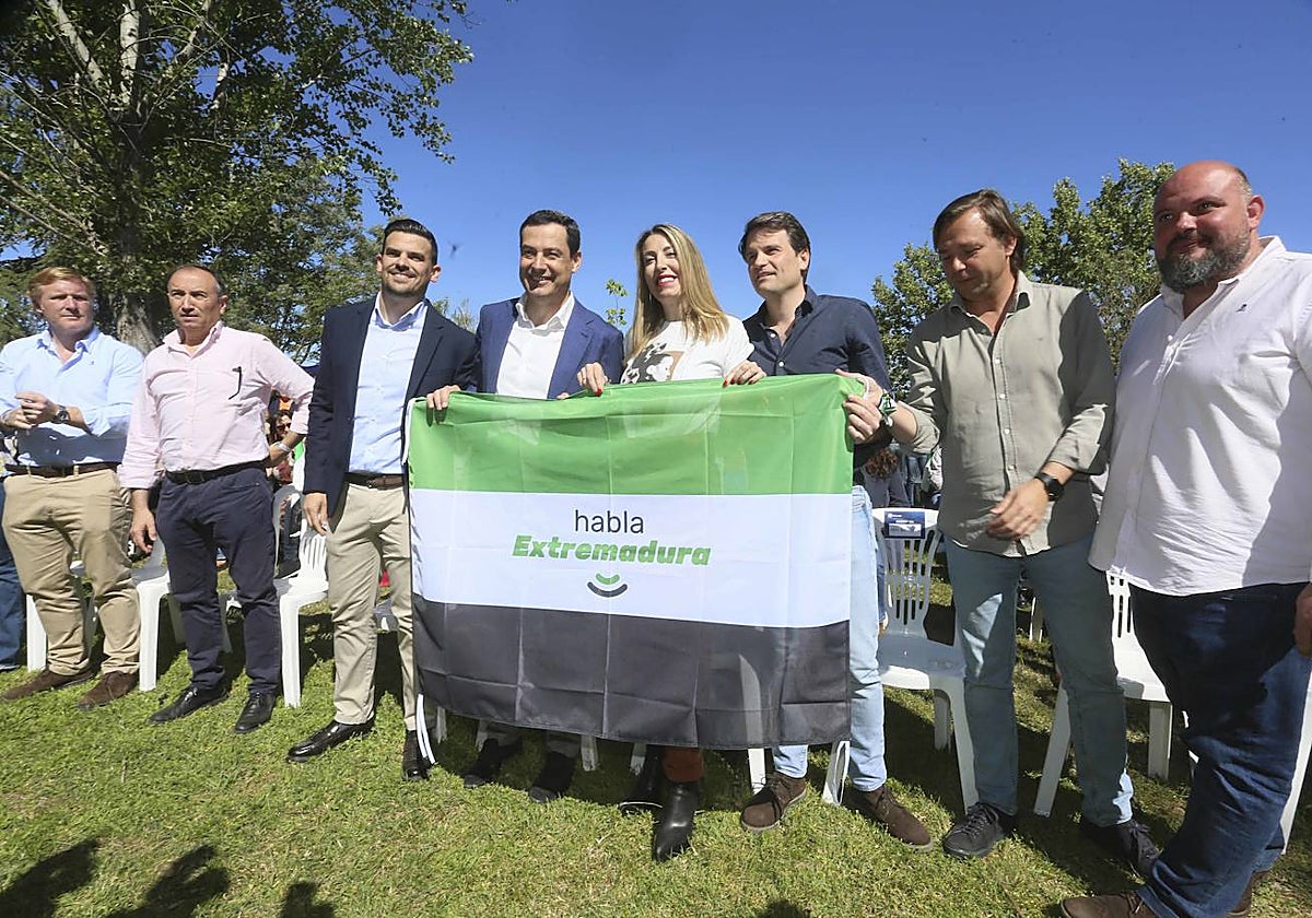 María Guardiola, en el acto que el PP celebró el domingo en Mérida.