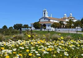 Las flores silvestres florecen en el entorno del Santuario de Santa María de los Remedios